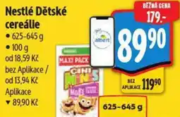 Albert Nestlé Dětské cereálie nabídka