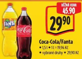 Albert Coca-Cola/Fanta nabídka