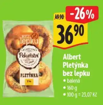 Albert Albert Pletýnka bez lepku nabídka