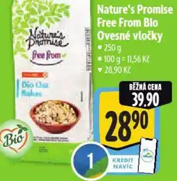 Albert Nature's Promise Free From Bio Ovesné vločky nabídka