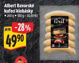 Albert Albert Bavorské kuřecí klobásky nabídka