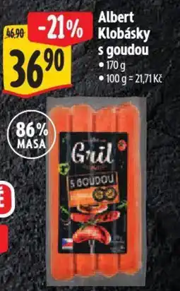 Albert Albert Klobásky s goudou nabídka