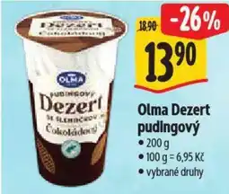 Albert Olma Dezert pudingový nabídka