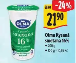 Albert Olma Kysaná smetana 16% nabídka