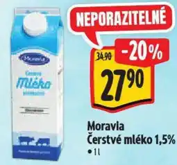 Albert Moravia Čerstvé mléko 1,5% nabídka