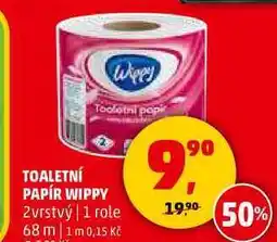 Penny Market TOALETNÍ PAPÍR WIPPY 2vrstvý, 1 role nabídka