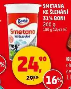 Penny Market SMETANA KE ŠLEHÁNÍ 31% BONI, 200 g nabídka