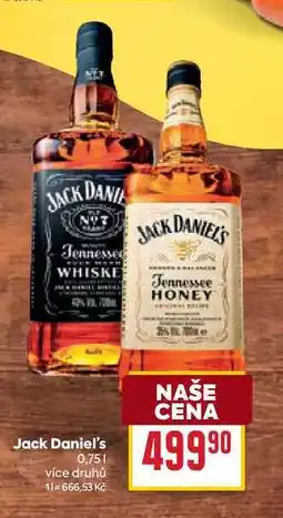Billa Jack Daniel's 0,75l nabídka