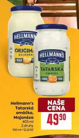 Billa Hellmann's Tatarská omáčka, Majonéza 405 ml nabídka