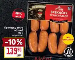 Billa Špekáčky extra vázané 740 g nabídka