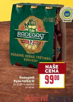 Billa Radegast Ryze hořká 12 6x0,33l nabídka