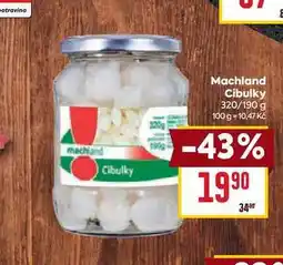 Billa Machland Cibulky 320/190 g nabídka