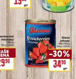 Billa Giana Jahody 400/160 g nabídka