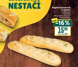 Billa Bageta česneková s máslem z naší pece 1ks, 165 g nabídka