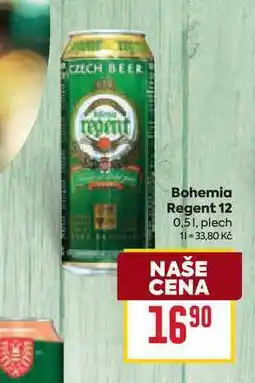 Billa Bohemia Regent 12 0,51, plech nabídka