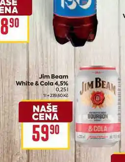 Billa Jim Beam White & Cola 4,5% 0,25l nabídka