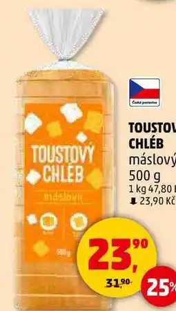 Penny Market TOUSTOVÝ CHLÉB máslový, 500 g nabídka