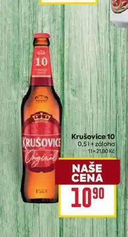 Billa Krušovice 10 0,5l nabídka