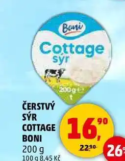 Penny Market ČERSTVÝ SÝR COTTAGE BONI, 200 g nabídka
