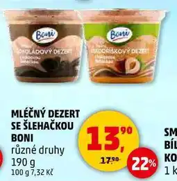 Penny Market MLÉČNÝ DEZERT SE ŠLEHAČKOU BONI různé druhy, 190 g nabídka