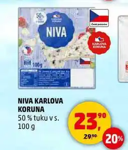 Penny Market NIVA KARLOVA KORUNA 50% tuku v s., 100 g nabídka