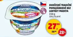 Penny Market JIHOČESKÉ TRADIČNÍ POMAZÁNKOVÉ BEZ LAKTÓZY MADETA, 150 g nabídka