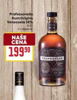 Billa Professorado Rum Origins Venezuela 38% 0,5l nabídka