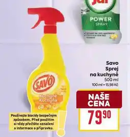 Billa Savo Sprej na kuchyně 500 ml nabídka