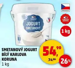 Penny Market SMETANOVÝ JOGURT BÍLÝ KARLOVA KORUNA, 1 kg nabídka