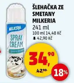 Penny Market ŠLEHAČKA ZE SMETANY MILKERIA, 241 ml nabídka