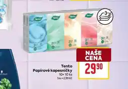 Billa Tento Papírové kapesníčky 10x 10 ks nabídka