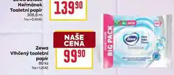 Billa Zewa Vlhčený toaletní papír 80 ks nabídka