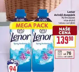 Billa Lenor Aviváž duopack 76/94 dávek nabídka