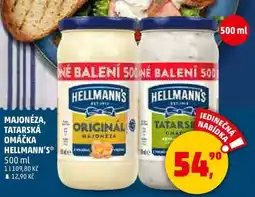Penny Market MAJONÉZA, TATARSKÁ OMÁČKA HELLMANN'S, 500 ml nabídka