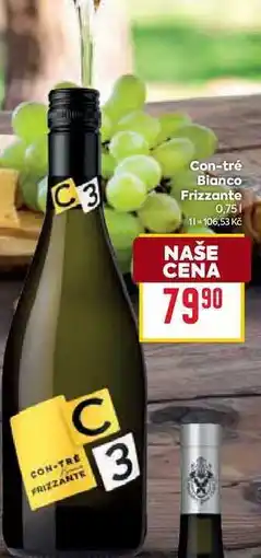 Billa Con-tré Bianco Frizzante 0,75l nabídka