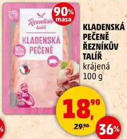 Penny Market KLADENSKÁ PEČENĚ ŘEZNÍKŮV TALÍŘ krájená, 100 g nabídka