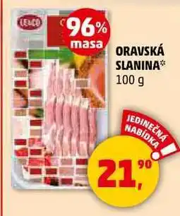 Penny Market Le & Co Oravská slanina, 100 g nabídka