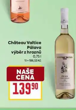 Billa Château Valtice Pálava výběr z hroznů 0,75l nabídka