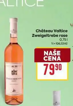 Billa Château Valtice Zweigeltrebe rose 0,75l nabídka
