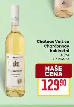 Billa Château Valtice Chardonnay kabinetní 0,75l nabídka