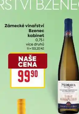 Billa Zámecké vinařství Bzenec kabinet 0,75l nabídka
