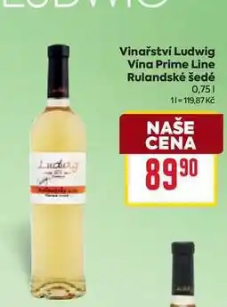 Billa Vinařství Ludwig Vína Prime Line Rulandské šedé 0,75l nabídka