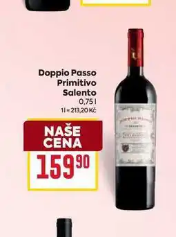 Billa Doppio Passo Primitivo Salento 0,75l nabídka