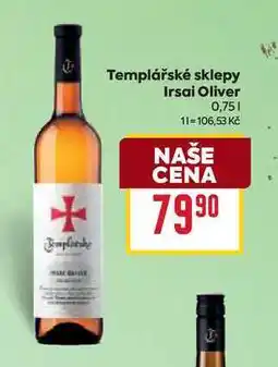 Billa Templářské sklepy Irsai Oliver 0,75l nabídka