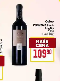 Billa Caleo Primitivo I.G.T. Puglia ALEX 0,75l nabídka