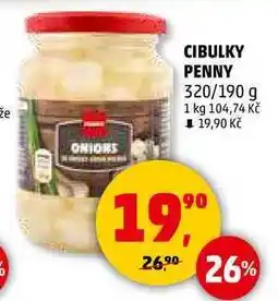 Penny Market CIBULKY PENNY, 320/190 g nabídka