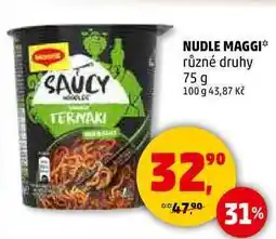 Penny Market NUDLE MAGGI různé druhy, 75 g nabídka