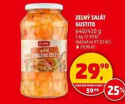 Penny Market ZELNÝ SALÁT GUSTITO, 640/410 g nabídka
