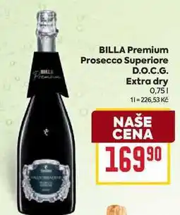 Billa BILLA Premium Prosecco Superiore D.O.C.G. Extra dry 0,75l nabídka