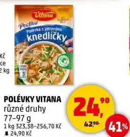 Penny Market POLÉVKY VITANA různé druhy, 77-97 g nabídka